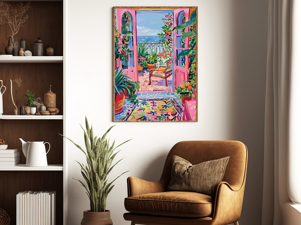 Matisse Balcony Flowers Vintage Botanical Art Print - Image 3
