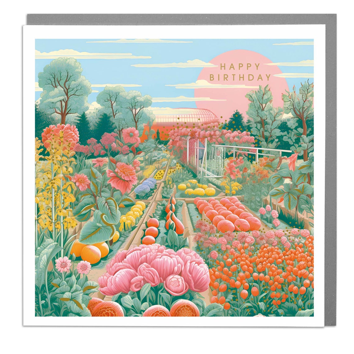 Allotment Days Happy Birthday Card