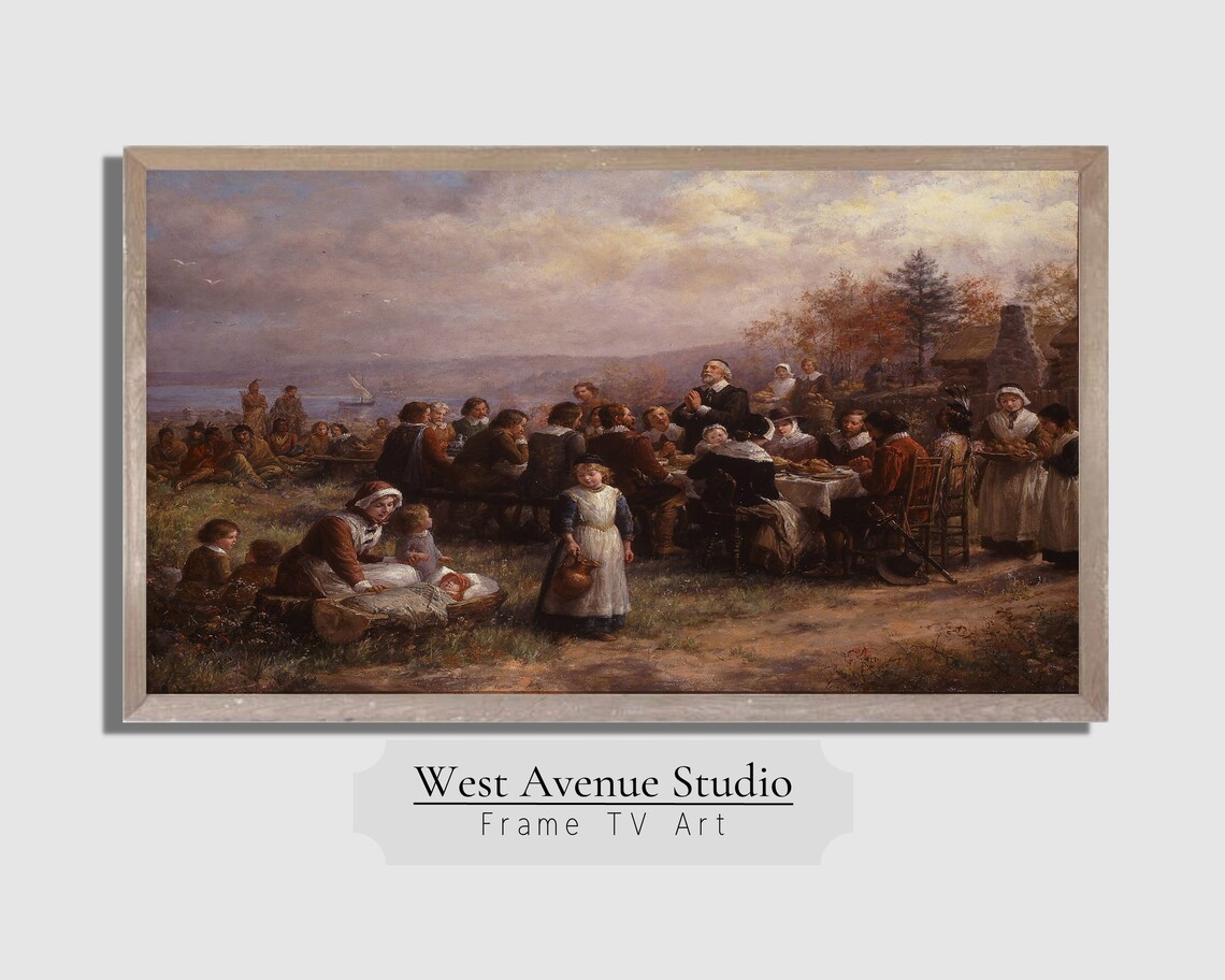 The 1st Thanksgiving Vintage Art Print for TVs