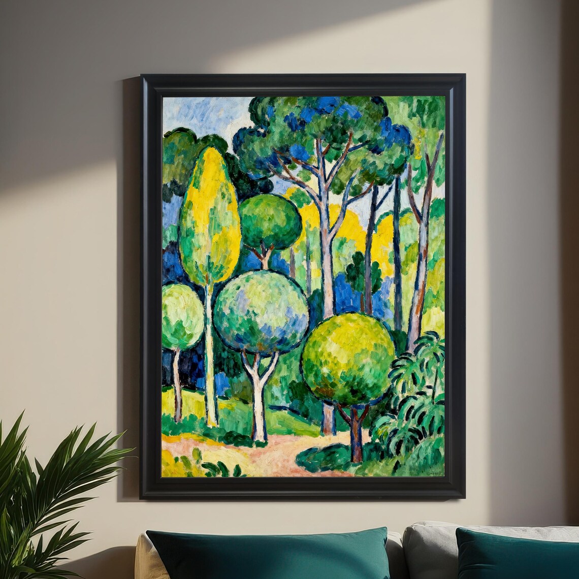 Fauvist Forest, Maurice De Vlaminck Style Art Print
