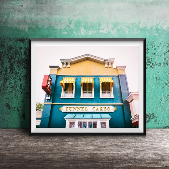 Eat Funnel Cakes Photography Original Wall Art Photo Modern Photography Unframed Decor Home Decor
