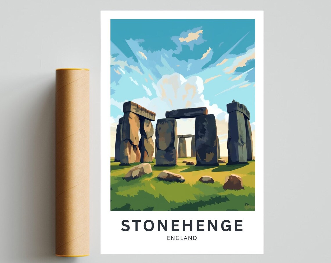 Stonehenge Travel Poster, Travel & Places