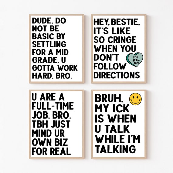 Math Classroom Decor Bundle, Educational Wall Art Set