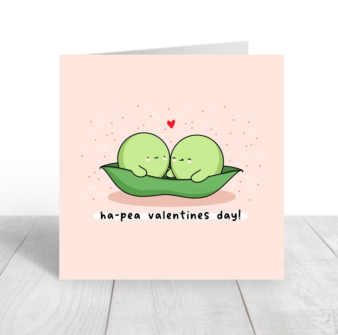 Two Peas In A Pod Funny Kawaii Valentine Poster Print - Image 6