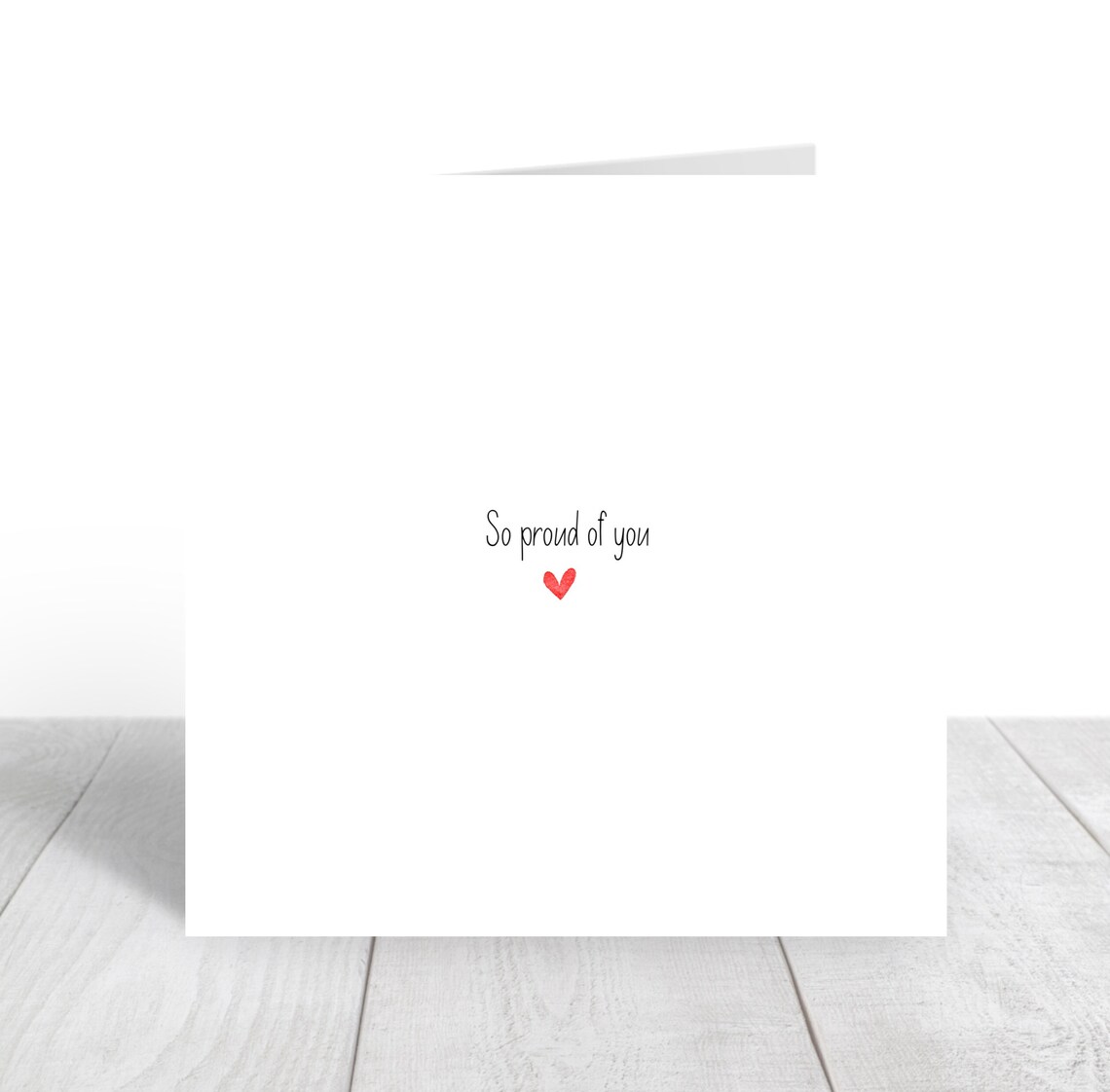 So Proud Of You Congratulations Card Red Heart Keepsake Wall Art - Image 2