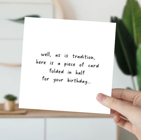 Funny Birthday Card Funny Birthday Card Friend Happy Birthday Friend Or Partner Simple Card