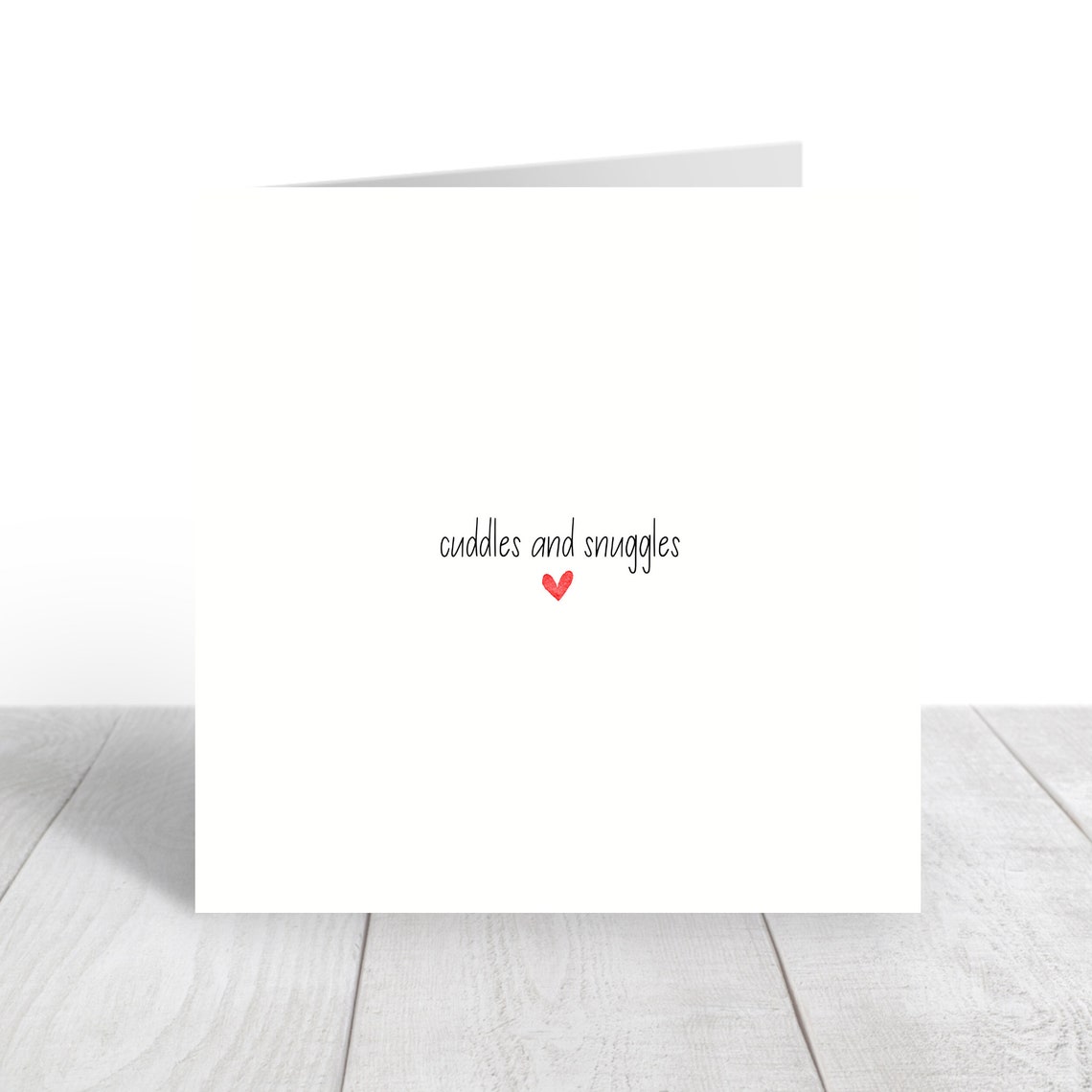 Cuddles And Snuggles Romantic Love Card For Him Her Wall Art - Image 3