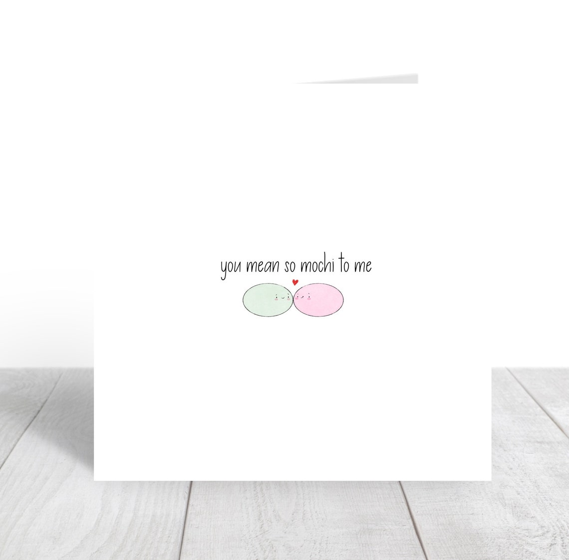 You Mean So Mochi To Me Kawaii Pun Card Anniversary Wall Art - Image 4