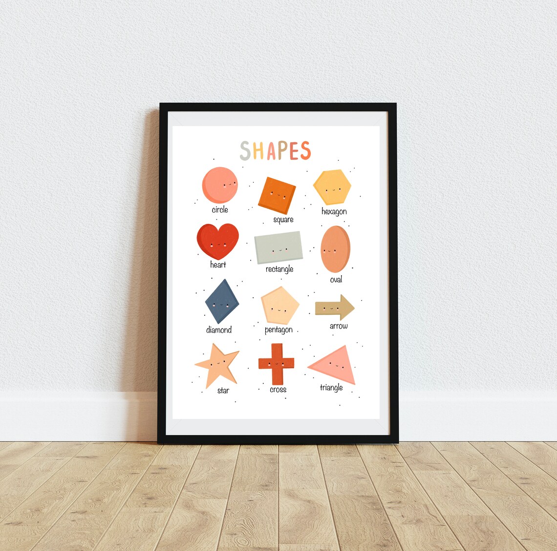Shapes Educational Poster, Nursery Kids Decor - Image 5