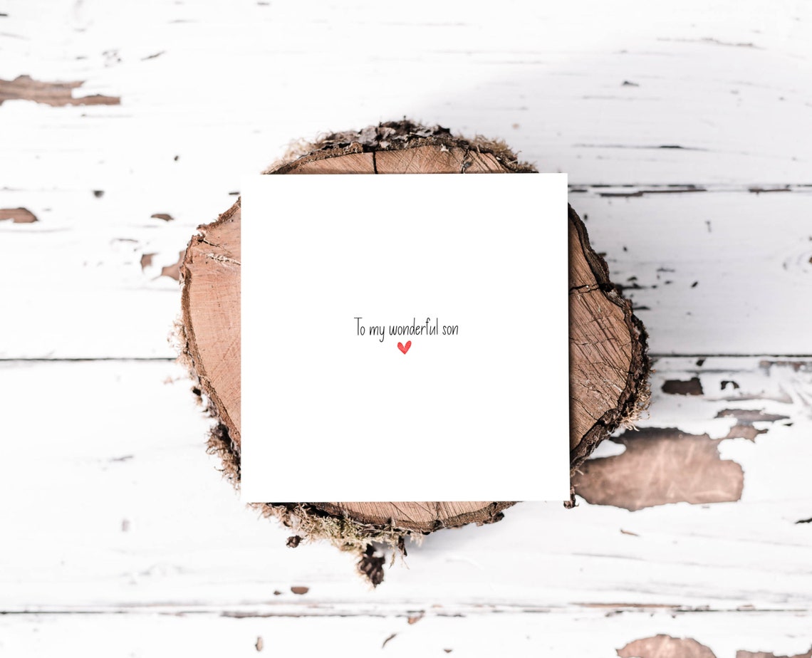 To My Wonderful Son Birthday Card Red Heart Keepsake Wall Art - Image 4