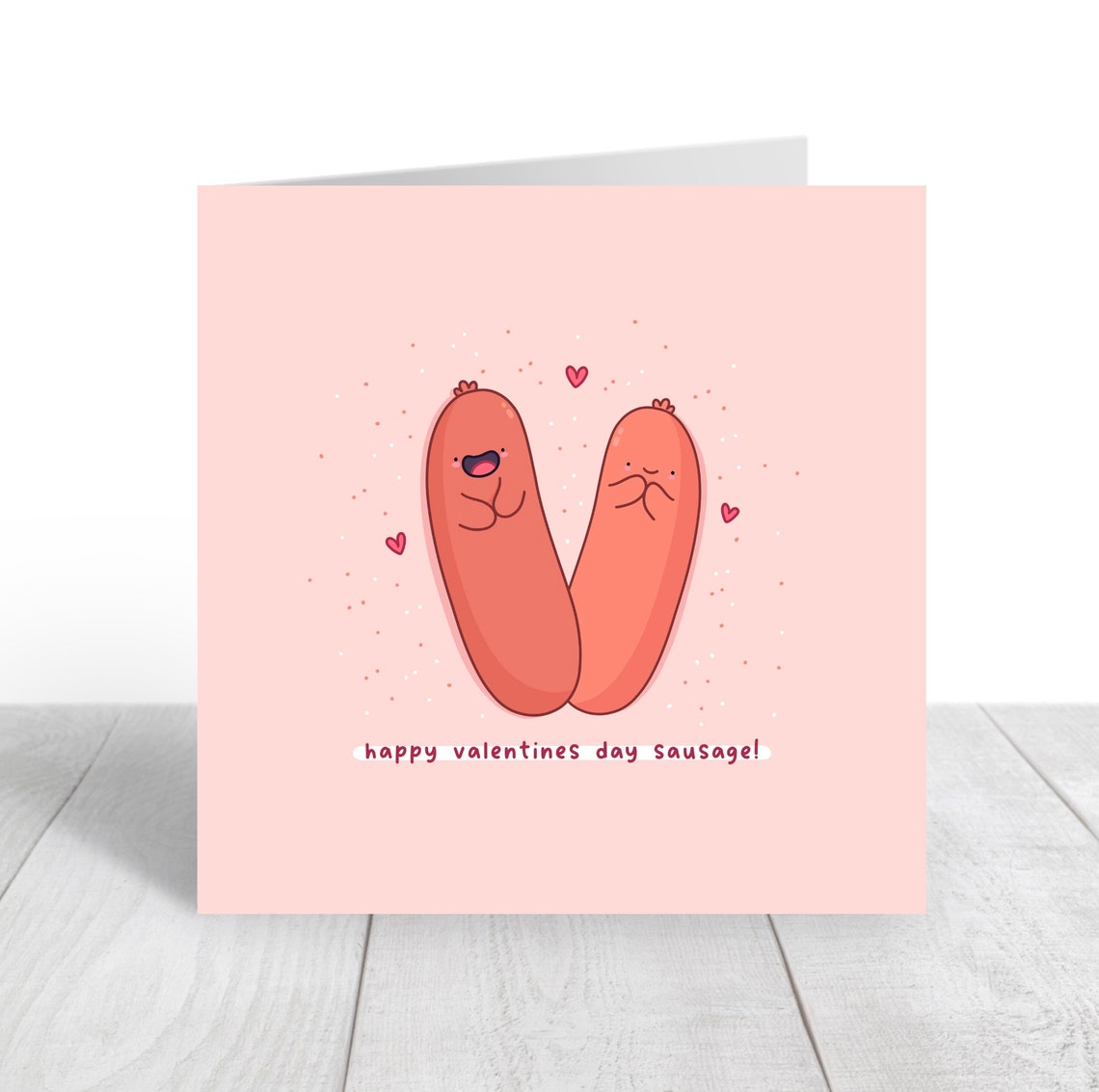 Happy Valentines Day Sausage Kawaii Sausage Pair Love Poster - Image 2
