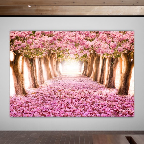 Pink Tree Wall Print Pink Tree Tree Wall Art Landscape Wall Art Landscape Nature Wall Art Nature