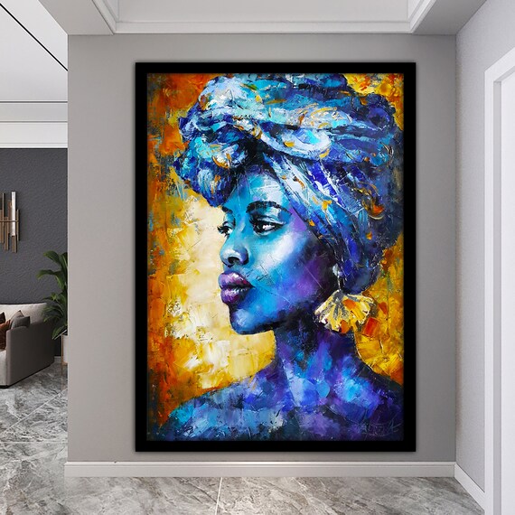 African Framed Framed Print Large Size Framed Art Framed Poster Ready Made Framed Living Room Framed Painting