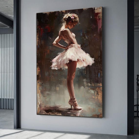 Ballet Dance Poster Ballet Dancer Painting Ballerina Print Ballerina Nursery Decor