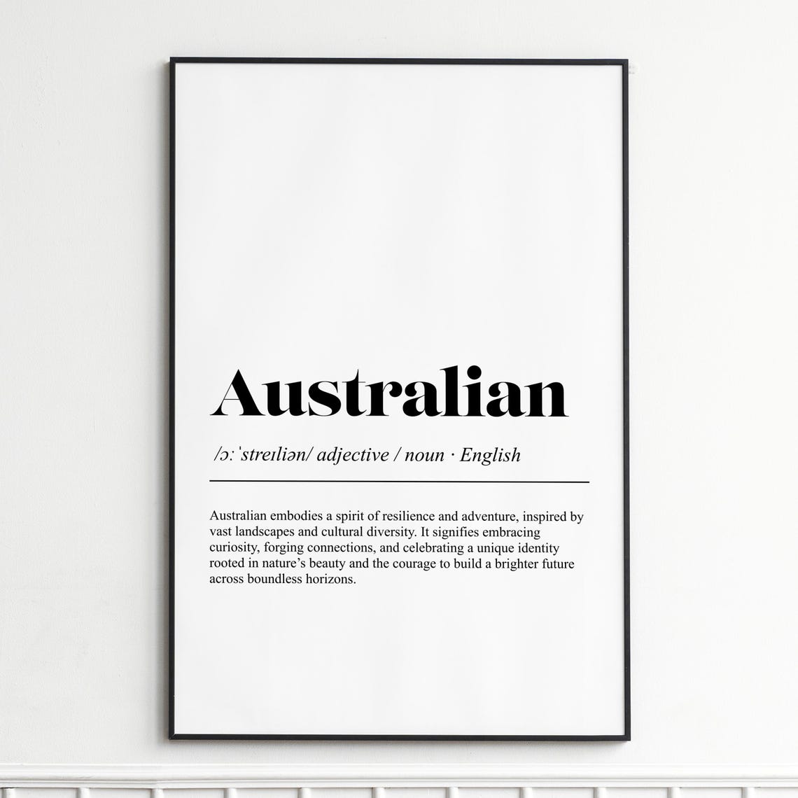 Australian Resilience Adventure Aussie Vast Landscapes Word Poster