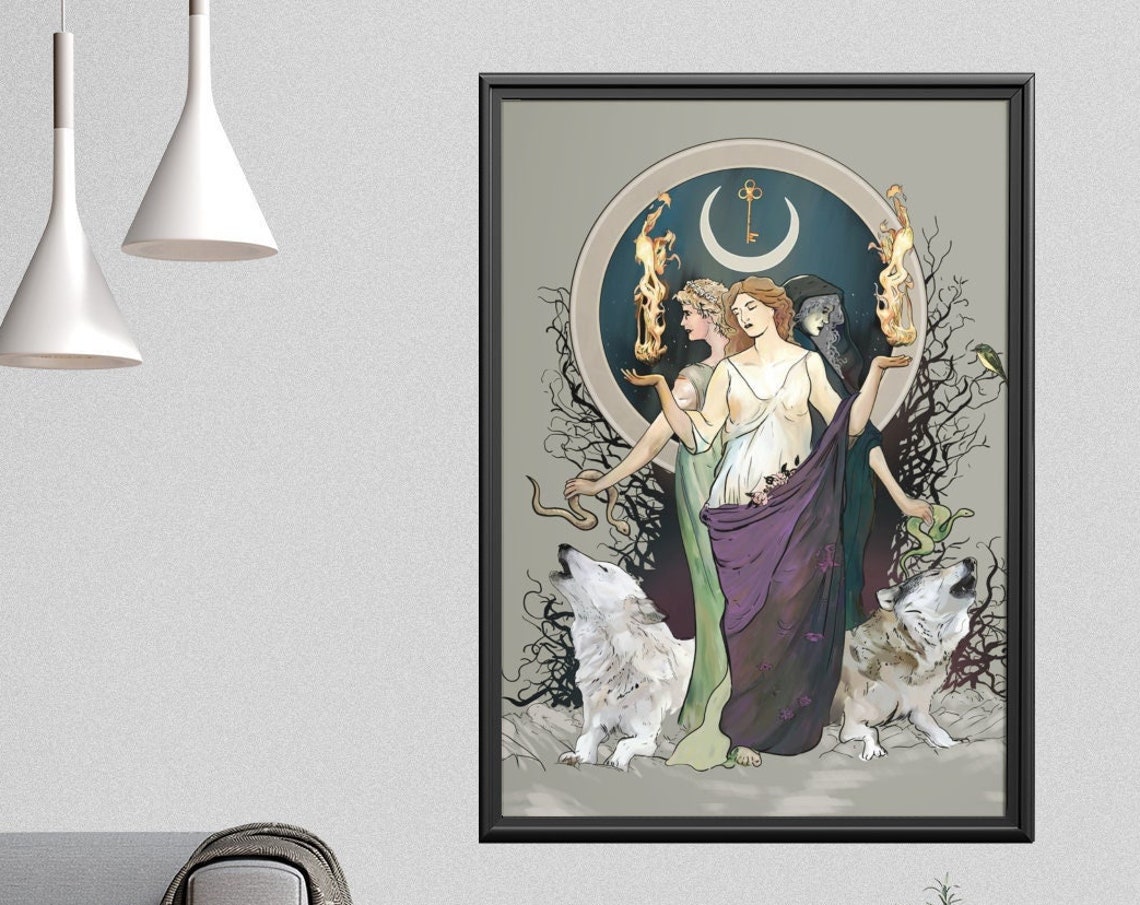 Moon Goddess Hecate Poster Print