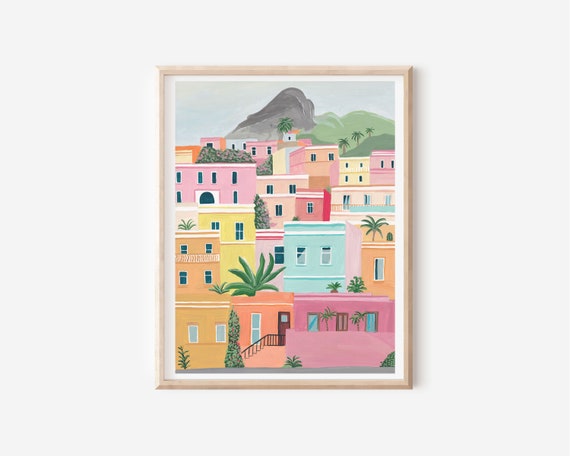 Bo Kaap, Cape Town Travel Poster, South Africa