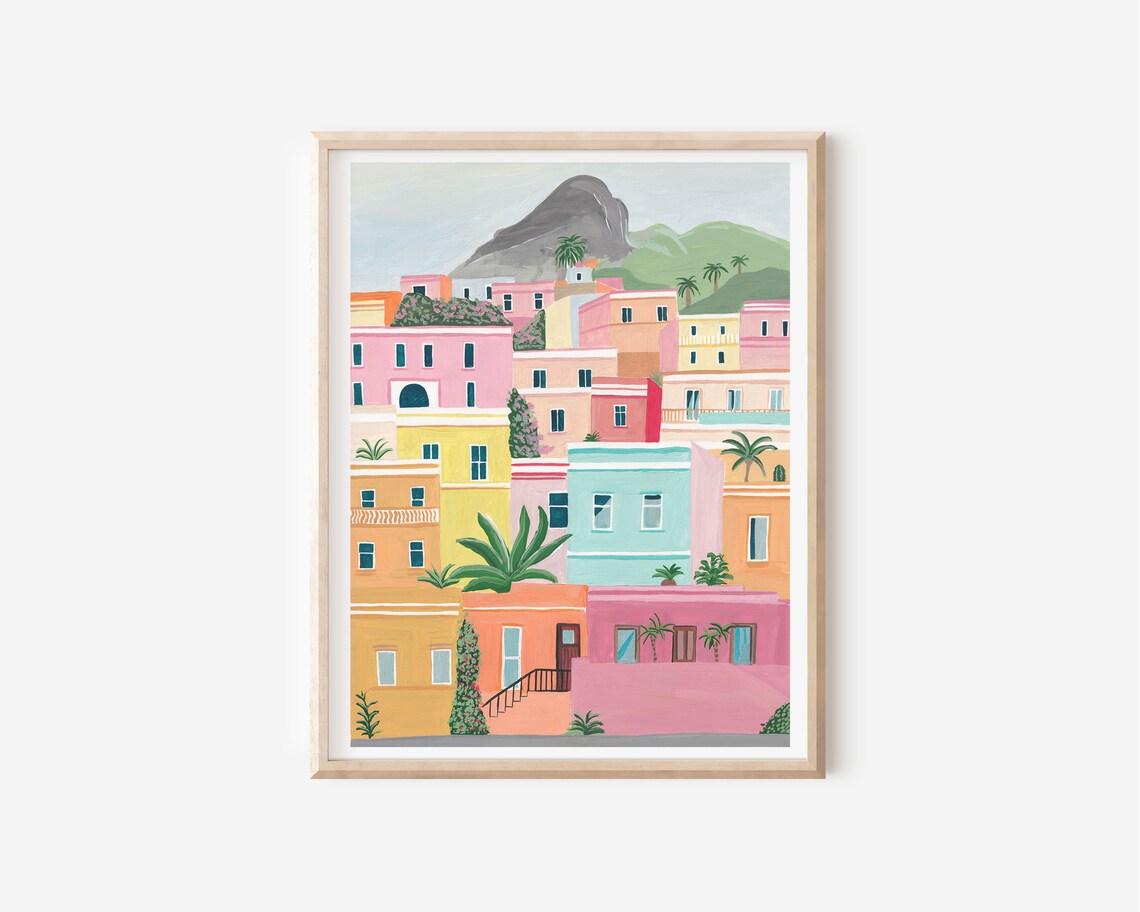 Bo Kaap, Cape Town Travel Poster, South Africa