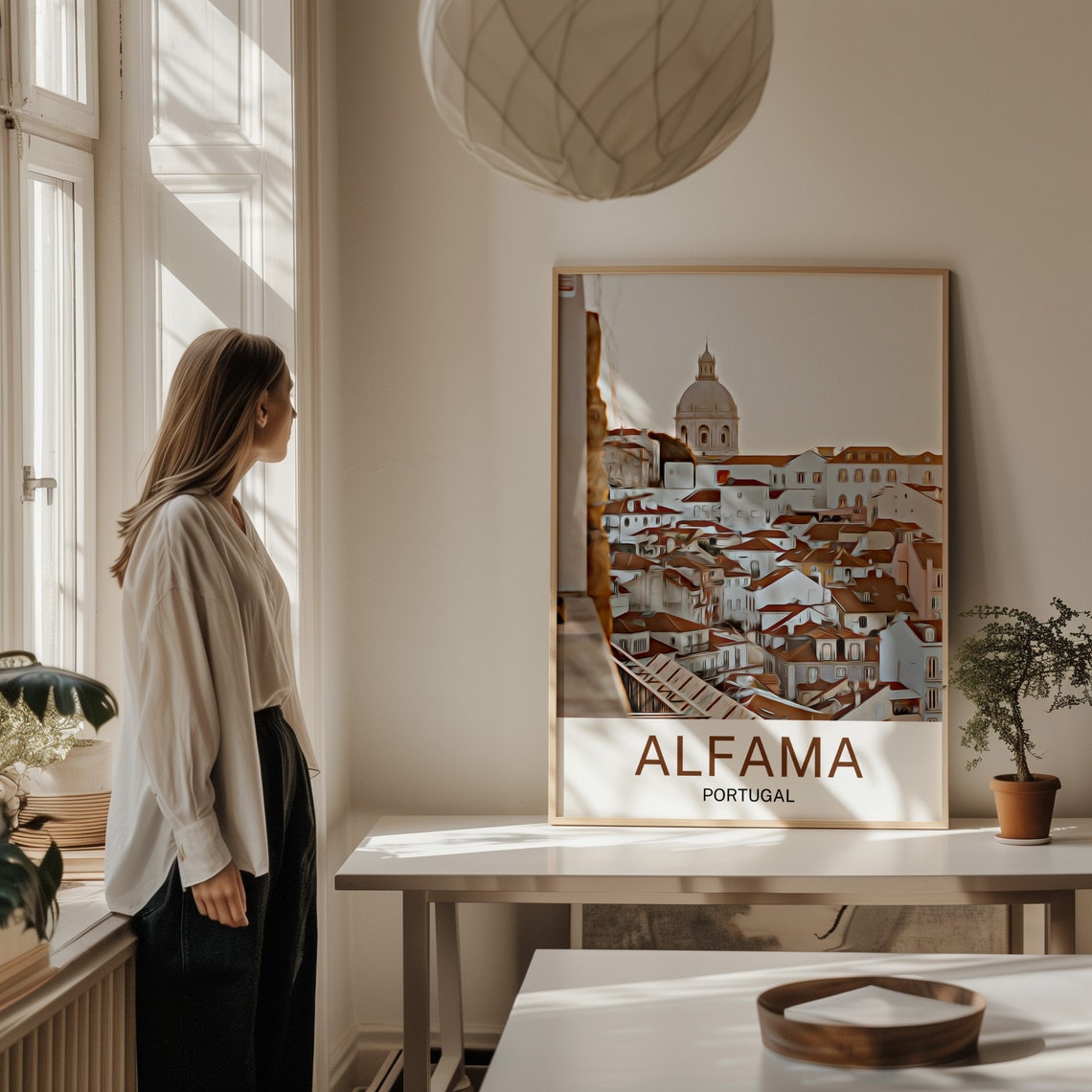 Alfama Travel Print Alfama Wall Art Alfama Poster Alfama Art Print Alfama Wall Decor Alfama Portugal Travel Alfama Artwork Portugal - Image 2