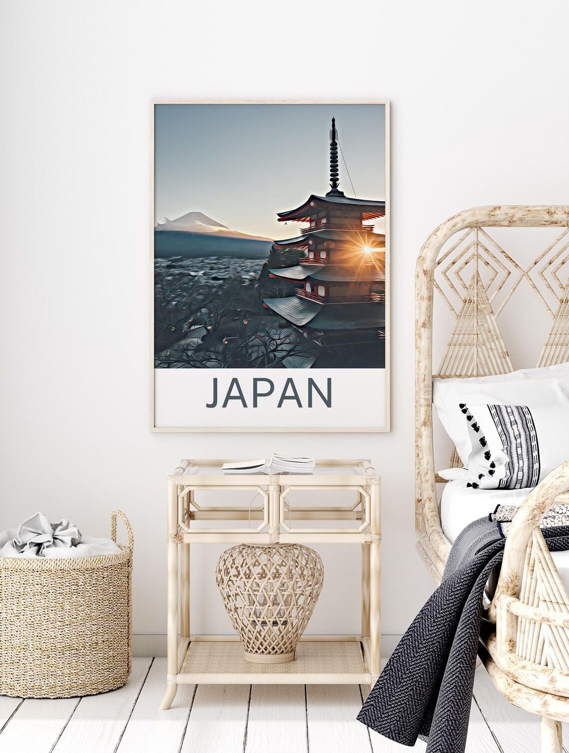 Japan Japan Print Japan Wall Art Japan Poster Japan Painting Japan Japan Gift Travel Poster Print - Image 2