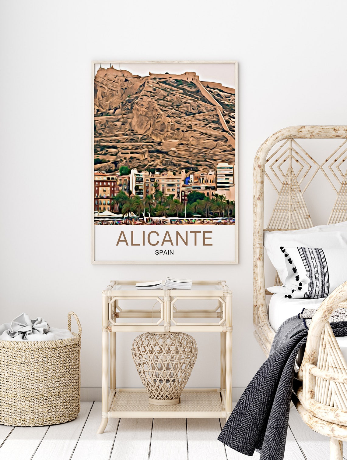 Alicante Travel Print Alicante Wall Art Alicante Poster Alicante Art Print Alicante Wall Decor Alicante Travel Alicante Artwork - Image 2