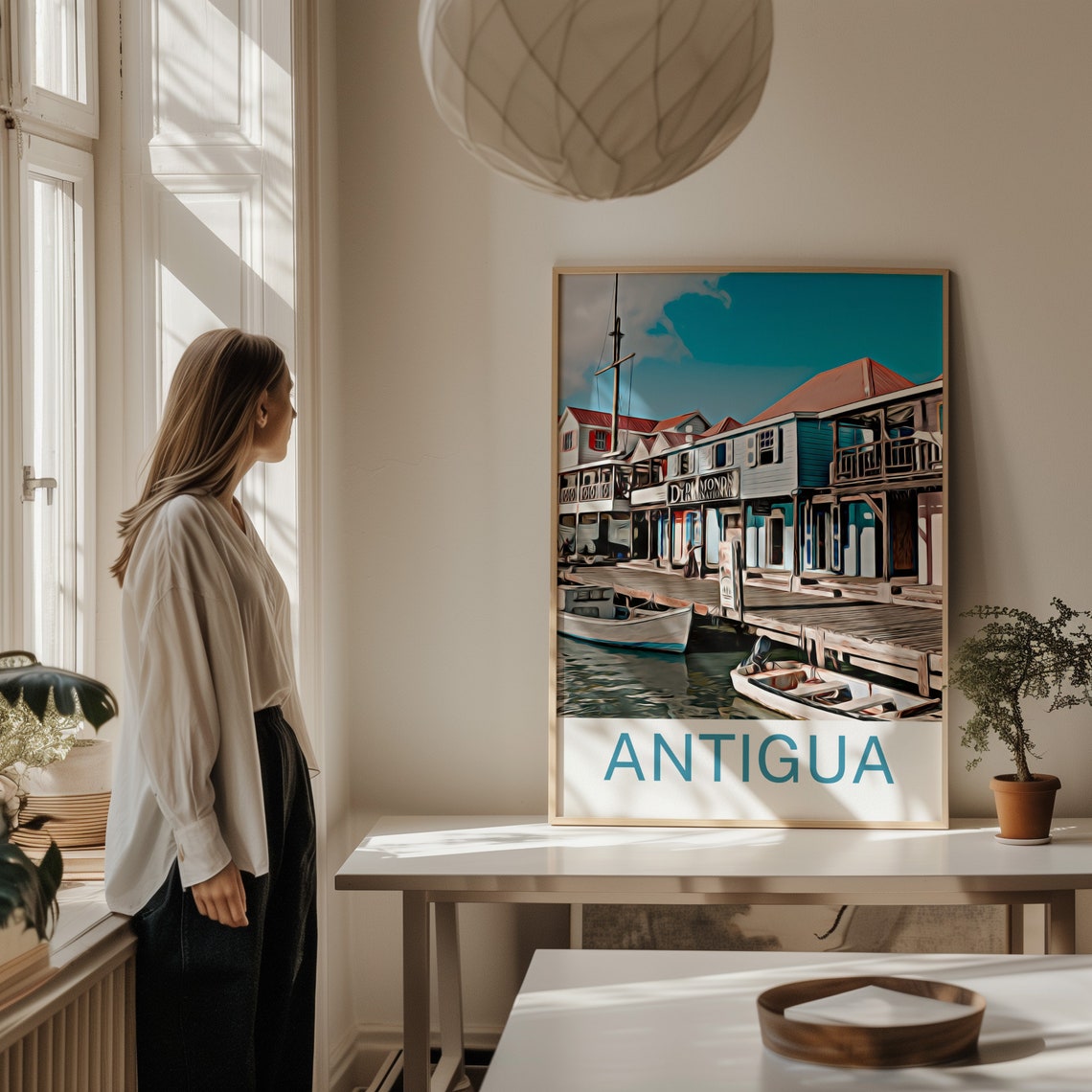 Antigua Print Antigua Art Antigua Wall Art Antigua Art Print Antigua Artwork Antigua Poster Antigua Decor Antigua Travel - Image 2