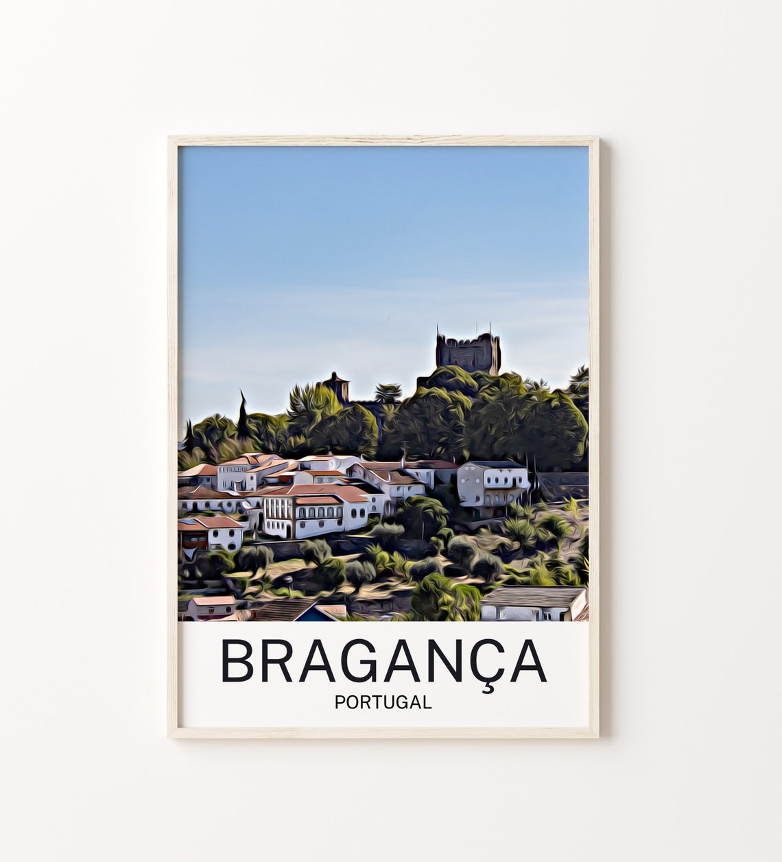 Braganca Print Braganca Art Braganca Wall Art Braganca Art Print Braganca Artwork Braganca Poster Braganca Decor Braganca Travel