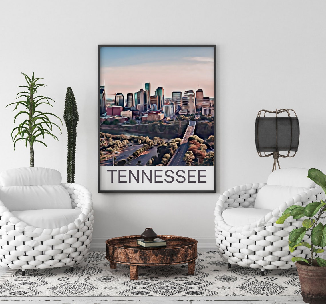 Tennessee Print Tennessee Art Tennessee Wall Art Tennessee Art Print Tennessee Artwork Tennessee Poster Tennessee Decor Tennessee - Image 2