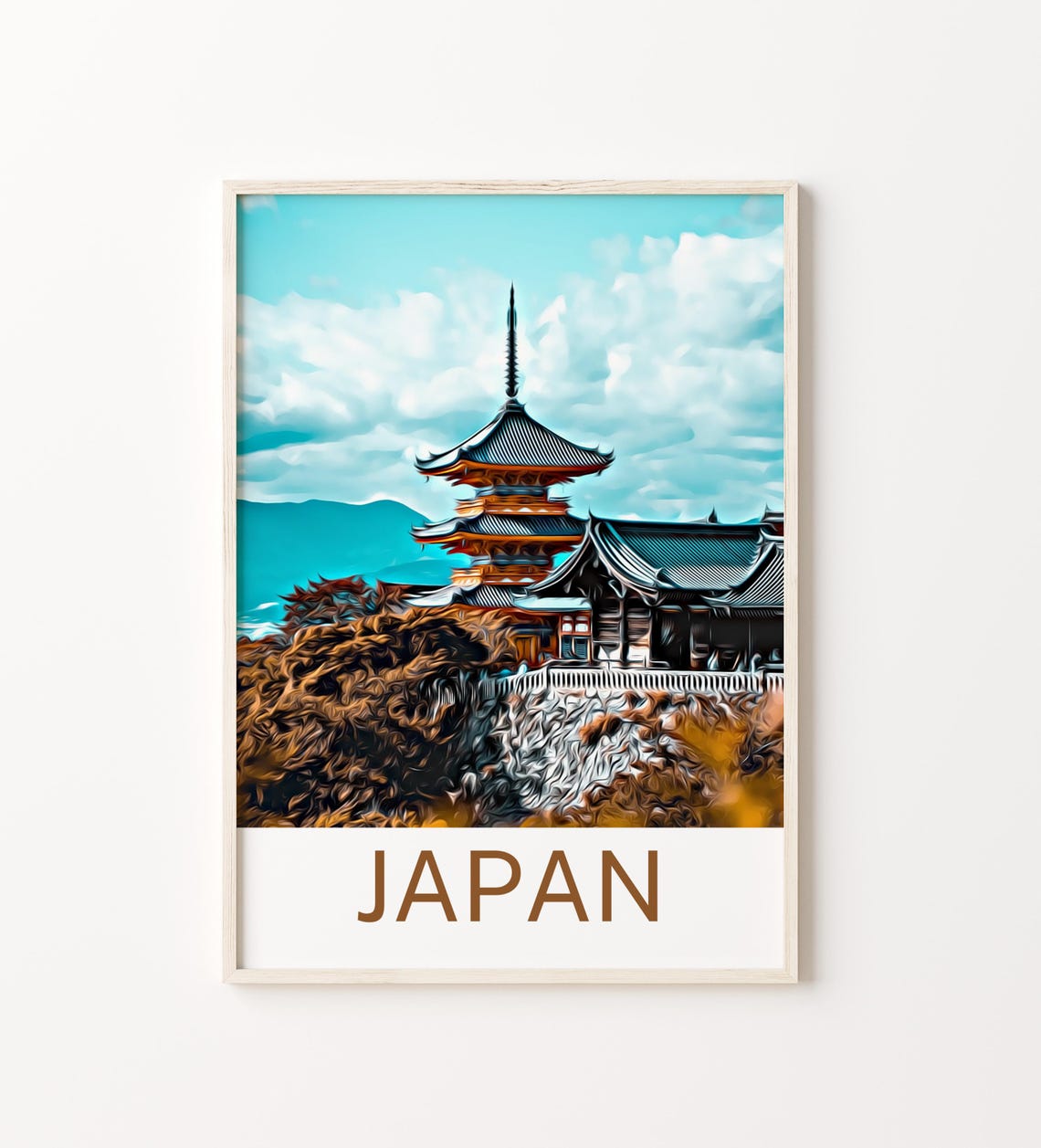 Japan Japan Print Japan Wall Art Japan Poster Japan Painting Japan Japan Gift Travel Poster Print