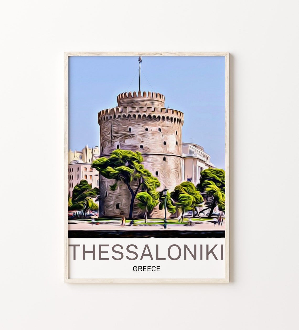 Thessaloniki Thessaloniki Print Thessaloniki Wall Art Thessaloniki Poster Thessaloniki Wall Decor Thessaloniki Souvenir