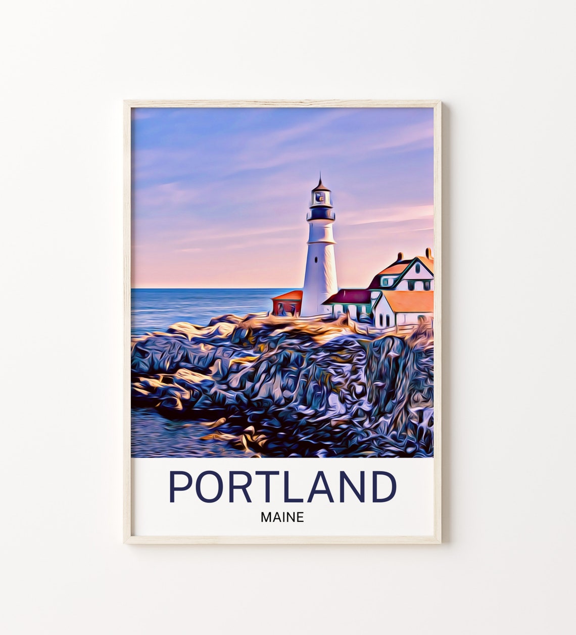 Portland Travel Print Portland Wall Art Portland Art Portland Artwork Portland Art Print Portland Gift Portland Poster Portland