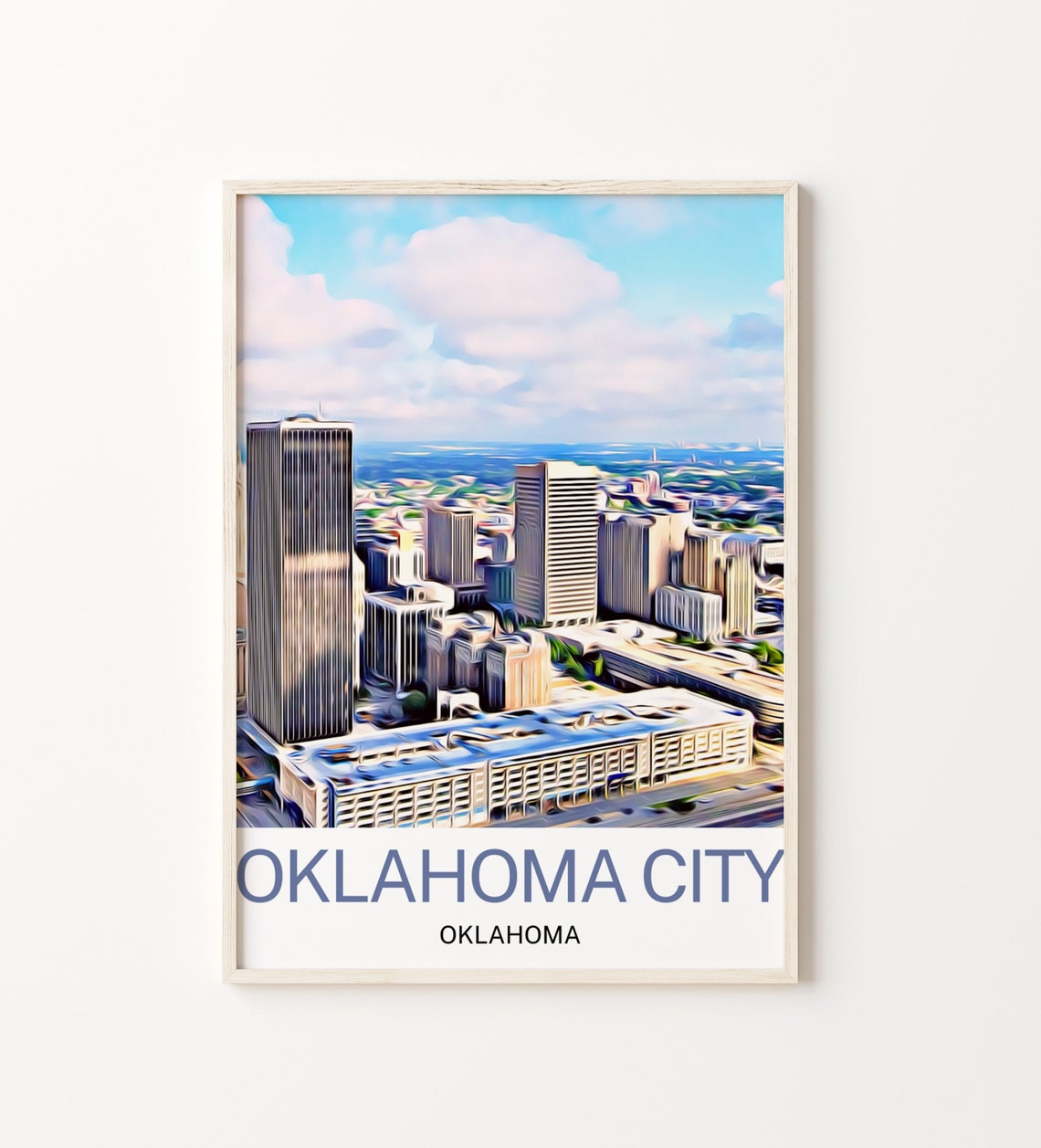 Oklahoma City Print Oklahoma City Art Oklahoma City Wall Art Oklahoma City Art Print Oklahoma City Artwork Oklahoma City Poster
