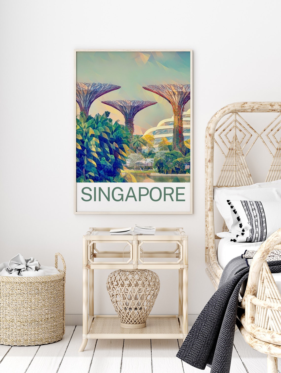 Singapore Travel Print Singapore Wall Art Singapore Art Singapore Artwork Singapore Art Print Singapore Gift Singapore Poster - Image 2