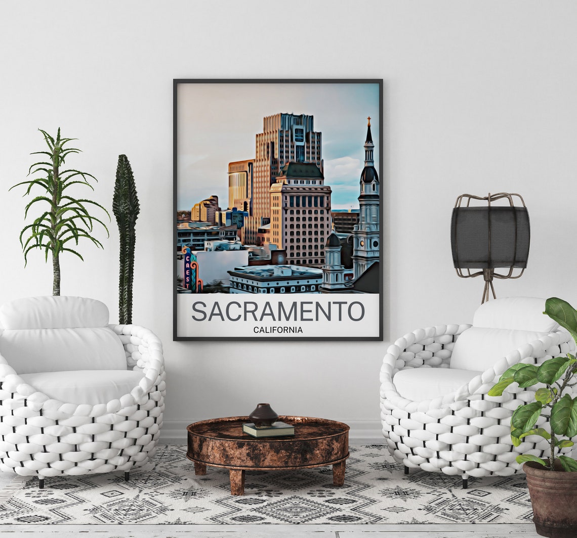 Sacramento Travel Print Sacramento Wall Art Sacramento Poster Sacramento Art Print Sacramento Wall Decor Sacramento Travel - Image 3