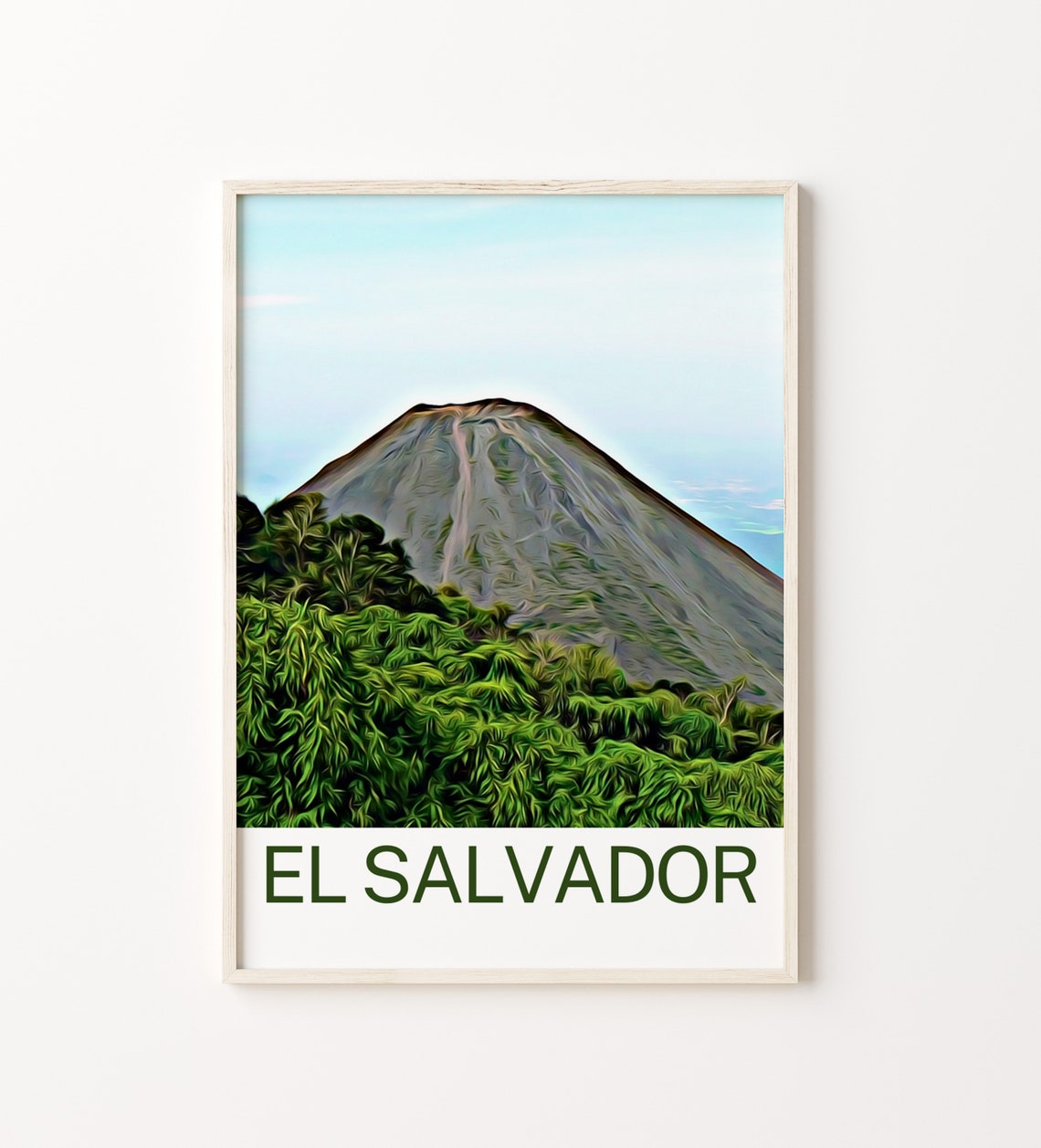 El Salvador Travel Print El Salvador Wall Art El Salvador Poster El Salvador Art Print El Salvador Wall Decor El Salvador Travel