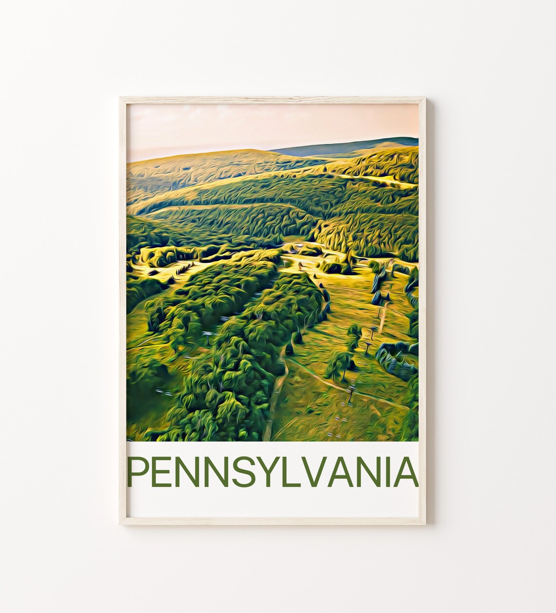 Pennsylvania Travel Print Pennsylvania Wall Art Pennsylvania Art Pennsylvania Artwork Pennsylvania Art Print Pennsylvania Painting
