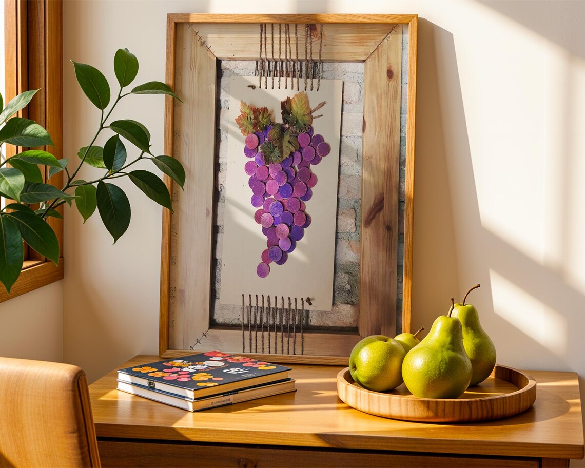 Rustic Grape Vineyard Decor, Farmhouse Kitchen