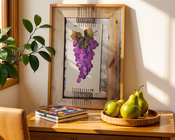 Rustic Grape Vineyard Decor, Farmhouse Kitchen