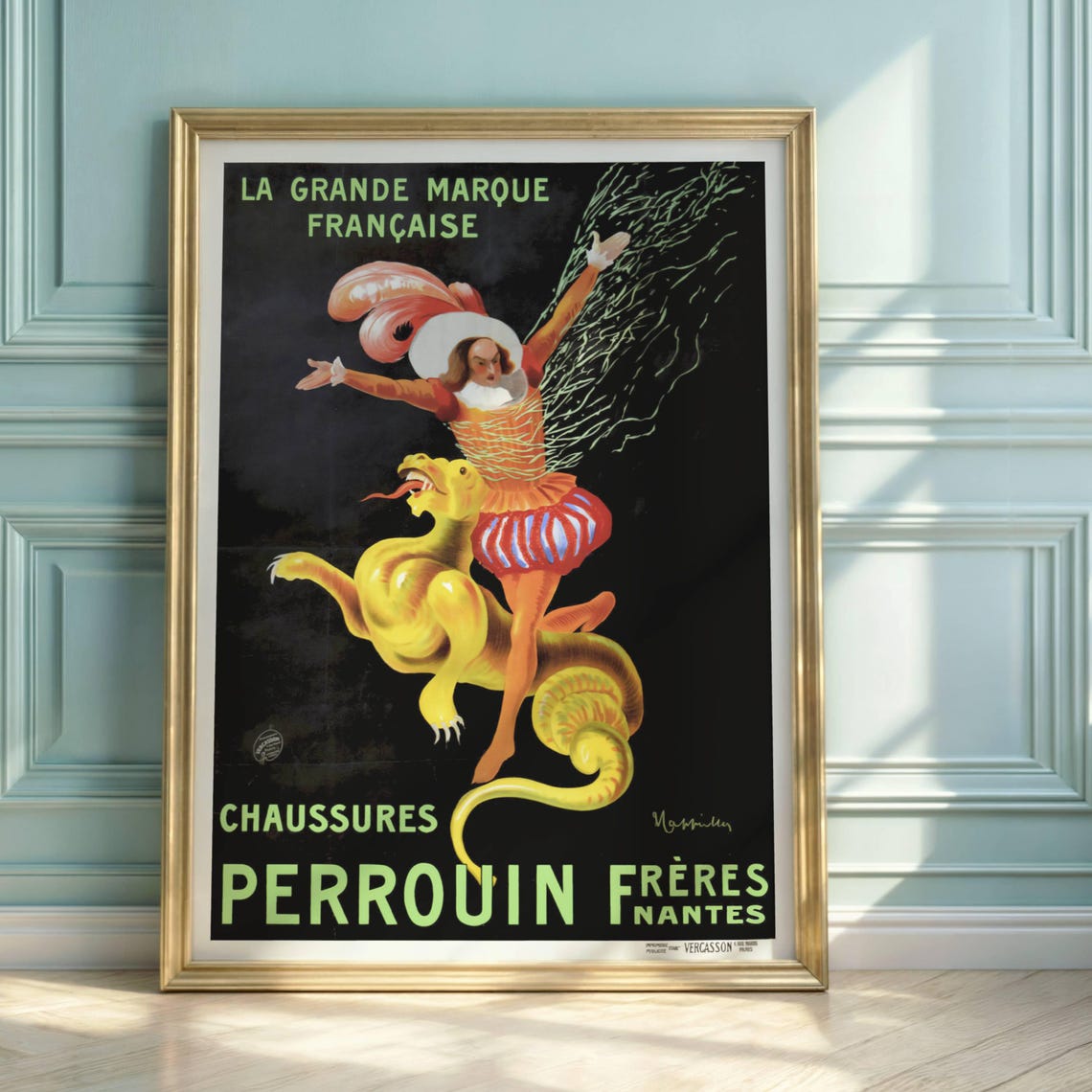 Chaussures Perrouin Freres Vintage French Classic Shoe Ad Poster