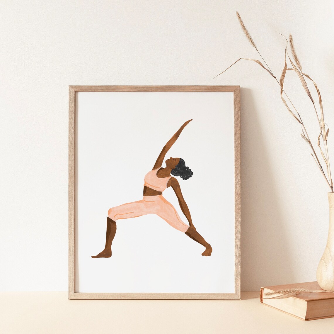 Zen Seeker Woman Yoga Pose Art Print, Feminine - Image 4