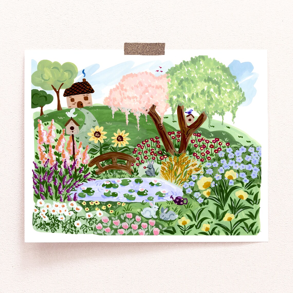 English Spring Garden Floral Art Print, Sabina Fenn - Image 3