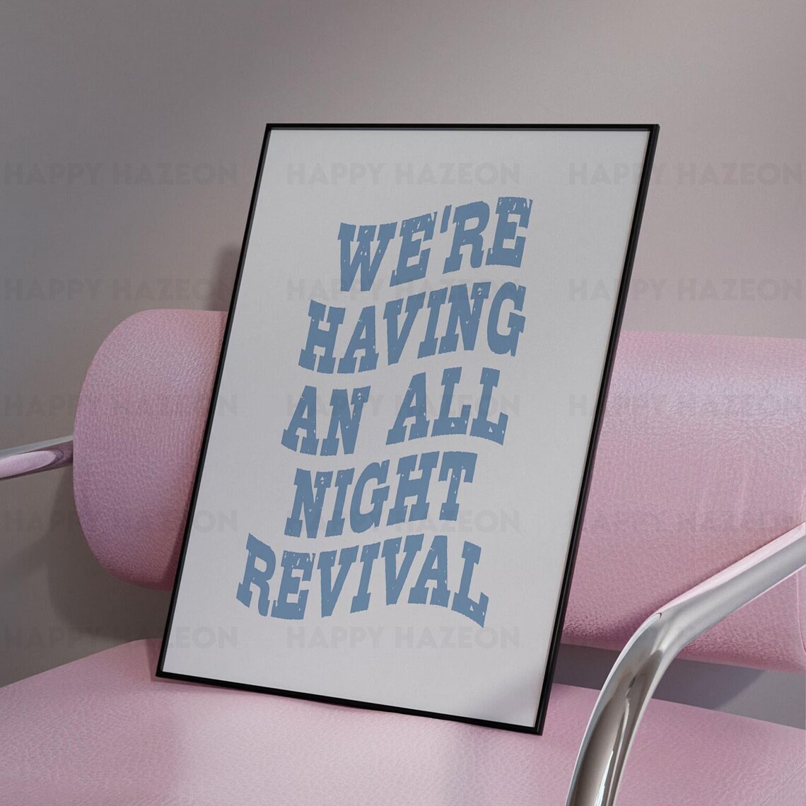 All Night Revival Cowgirl Coastal Wall Art Print - Image 3