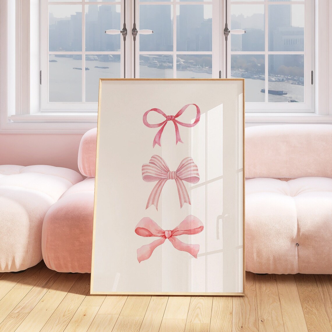 Balletcore Bow Coquette Aesthetic Art Print - Image 2