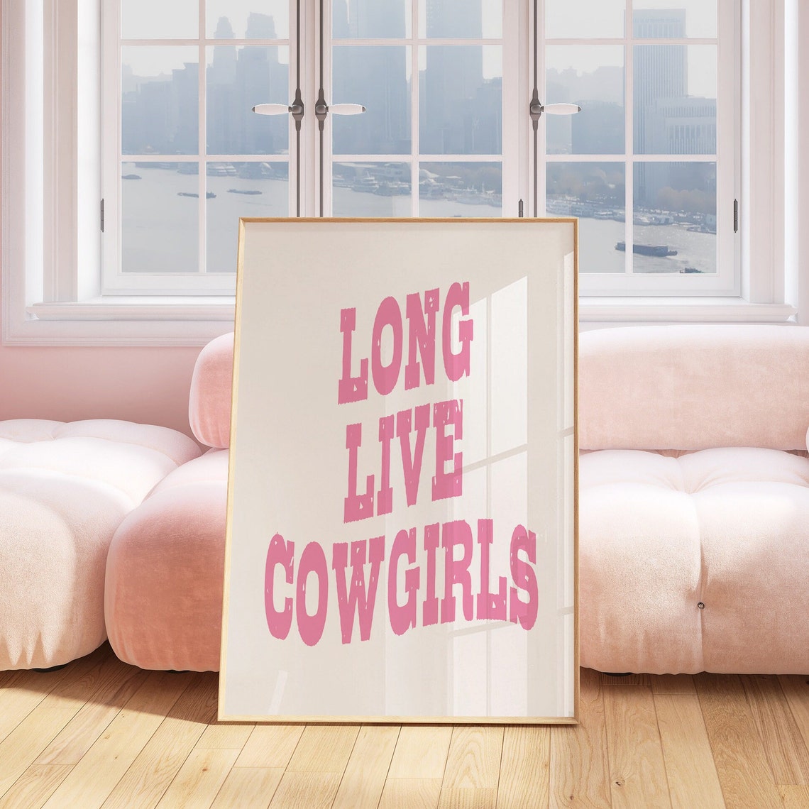 Long Live Cowgirls Wall Art Print Trendy Cowgirl Wall Art Cowgirl Coastal Pink Western Inspired Wall Art Trendy College Gallery Wall Art - Image 3