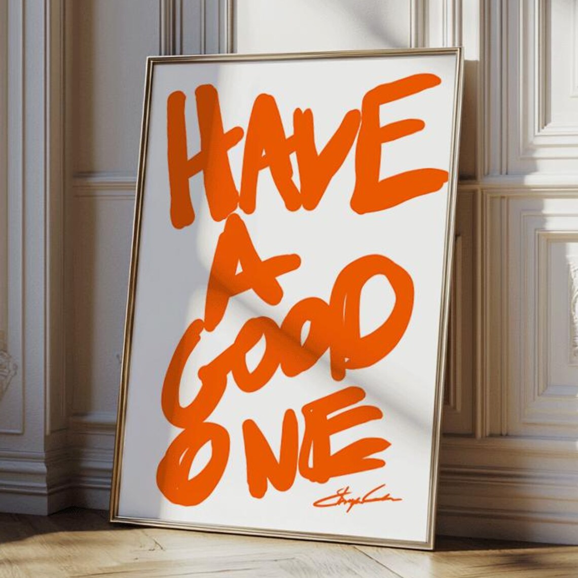 Have A Good One Mid-Century Typography Art Print