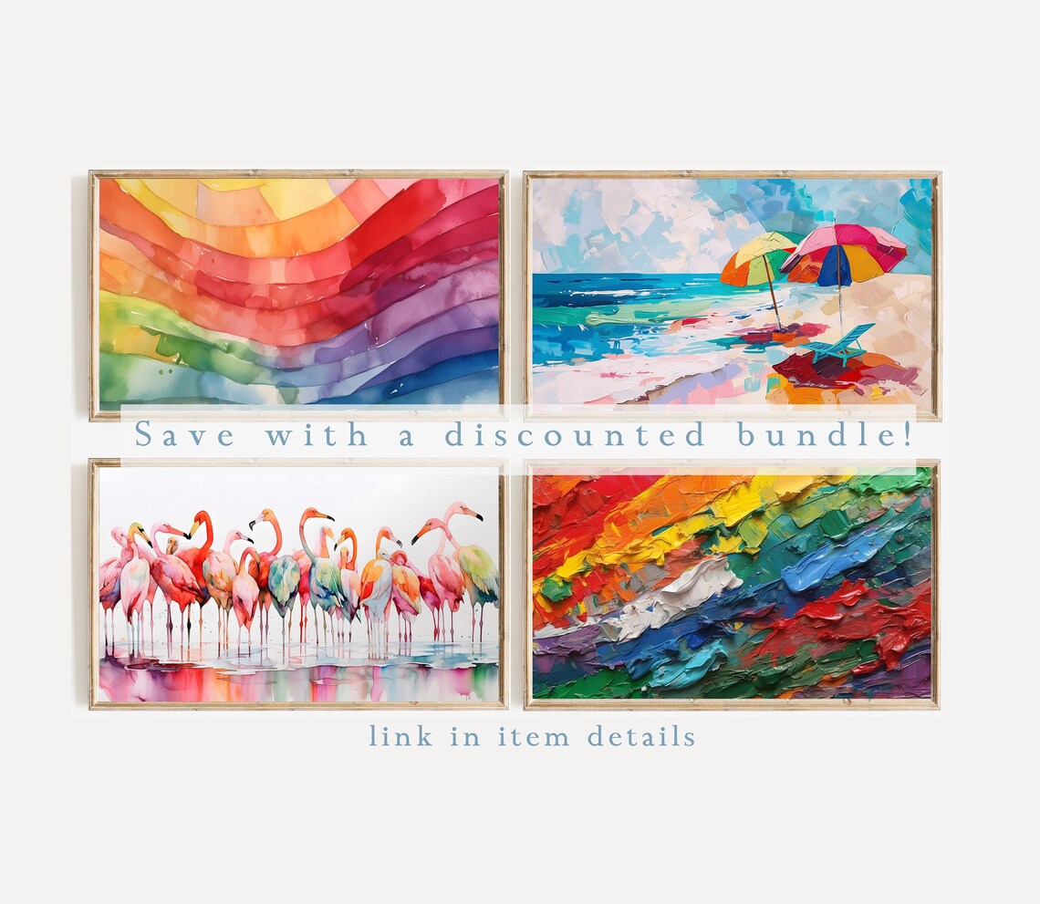 Pride Month Rainbow Watercolor Art Print - Image 2