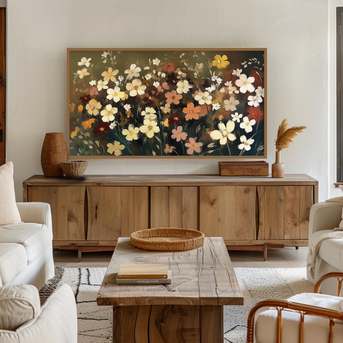 Autumn Wildflowers, Fall Floral TV Art - Image 2