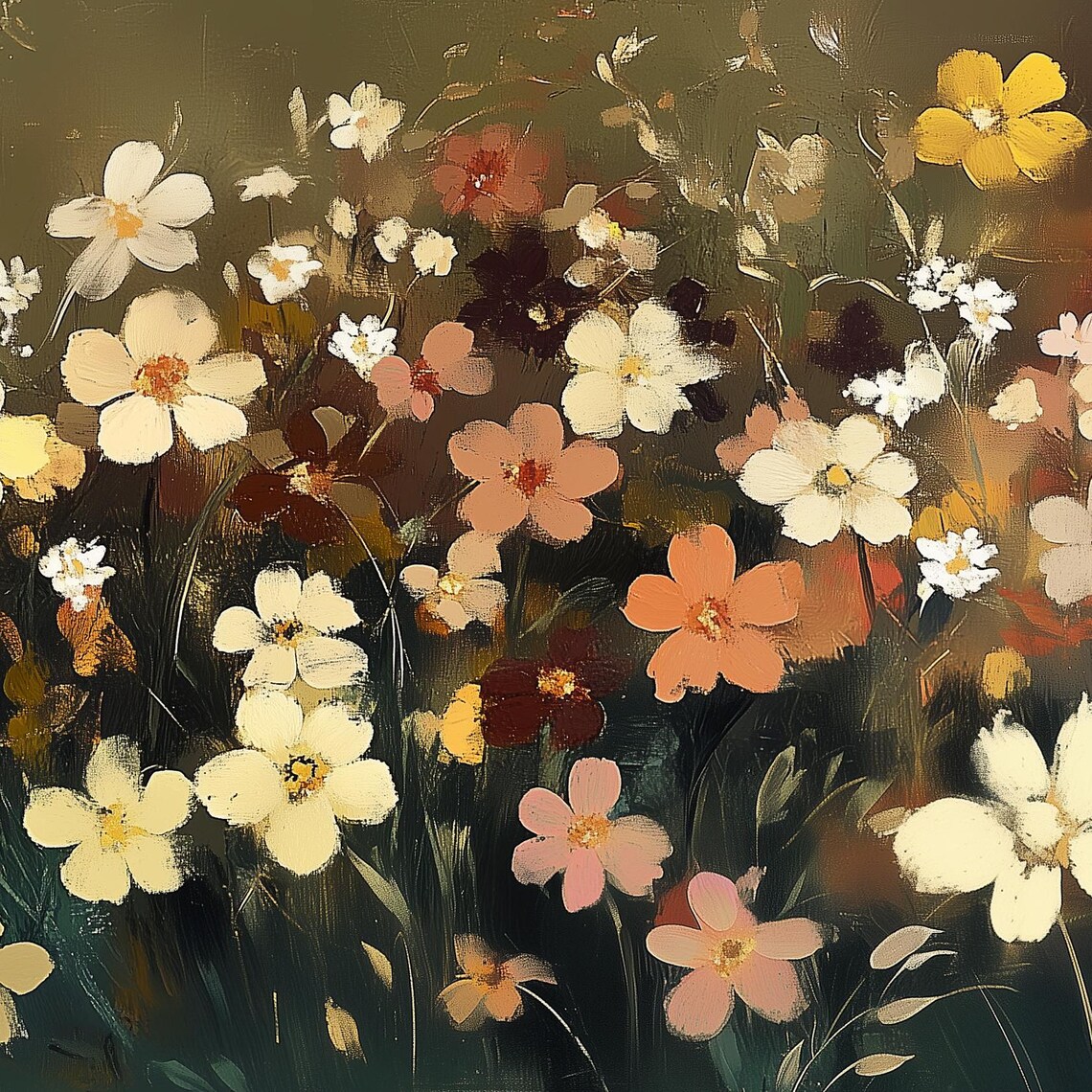 Autumn Wildflowers, Fall Floral TV Art - Image 3