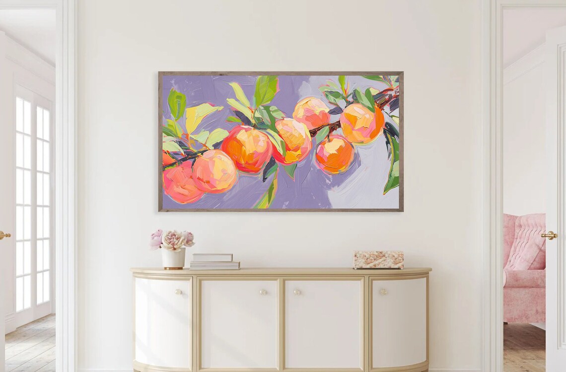 Textured Citrus Pop Art Summer Wall Art Print - Image 2