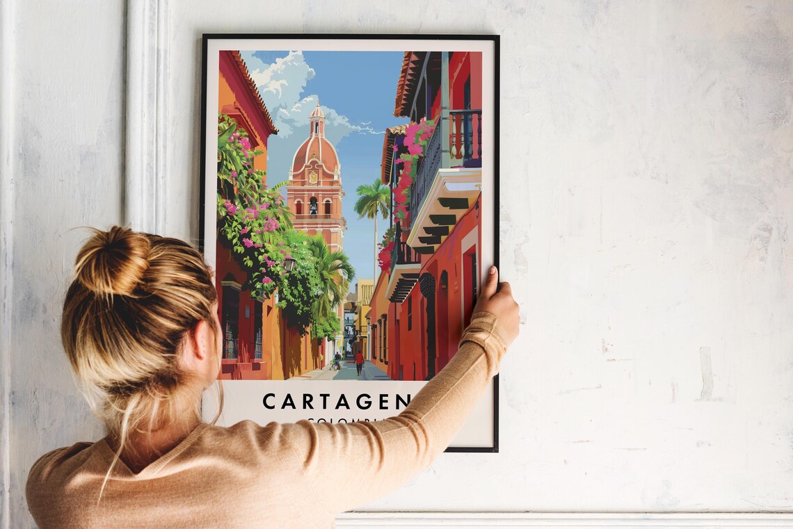 Cartagena Travel Poster, Colombia Wall Art - Image 2
